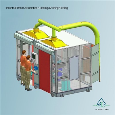 Vienos ašies vienos ašies dvigubos padėties nustatymo roboto darbo stotis